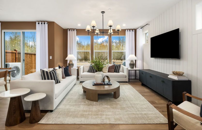 Inviting gathering room