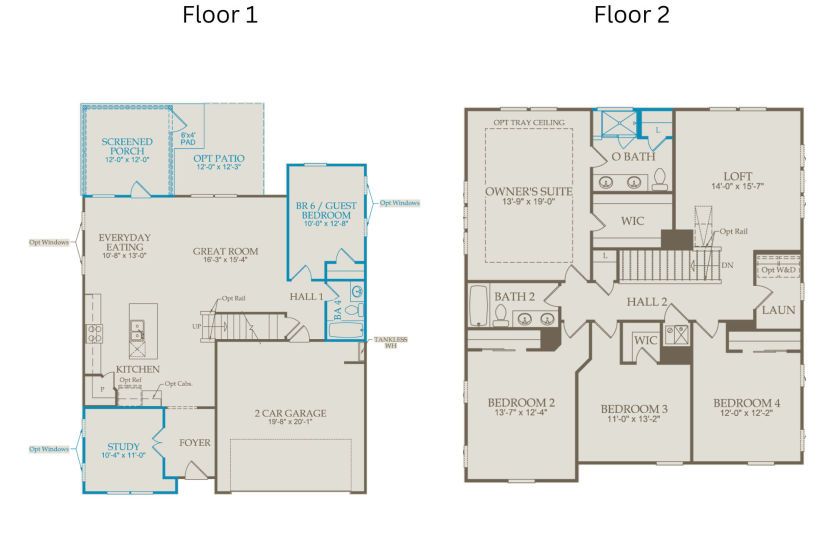 Floor Plan Level 1 & Level 2