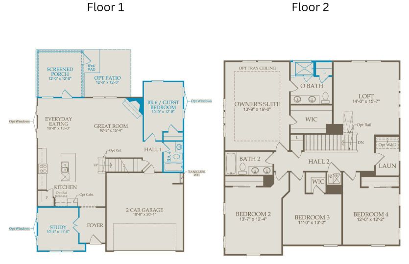 Floor Plan Level 1 & Level 2