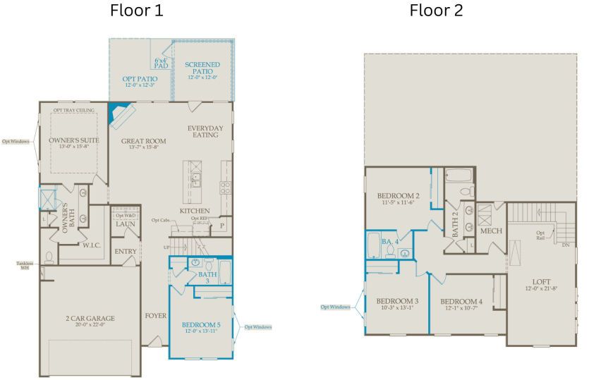 Floor Plan Level 1 & Level 2