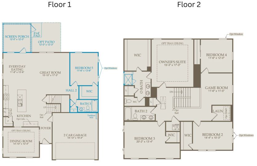 Floor Plan Level 1 & Level 2