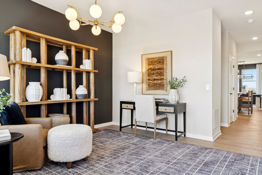 The versatile flex room on the main level