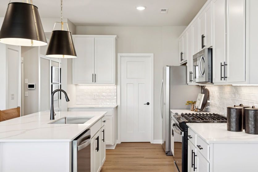 Bright white kitchen