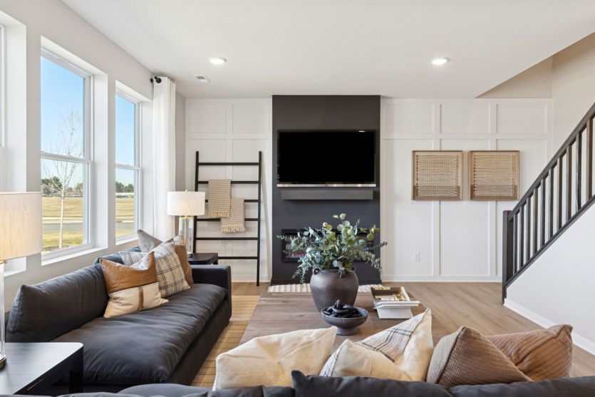 The spacious gathering room