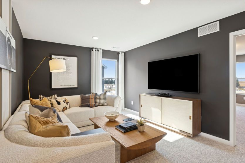 The upstairs loft