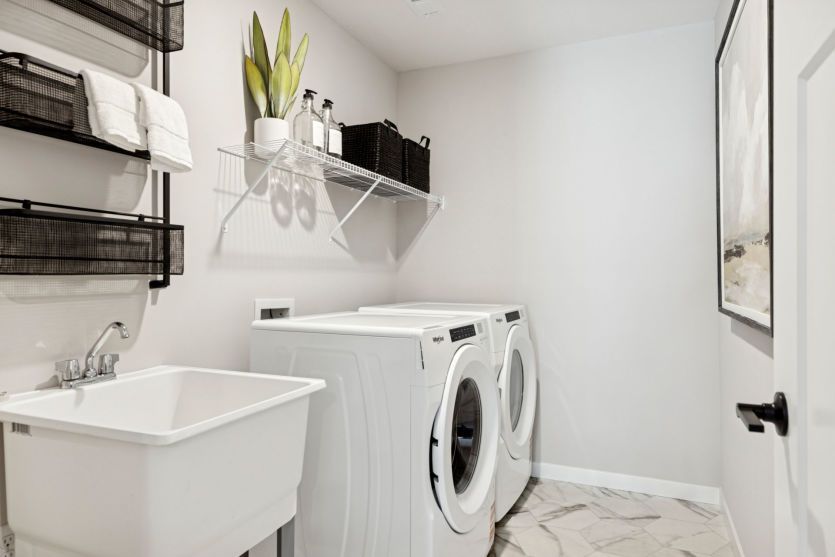 The laundry room