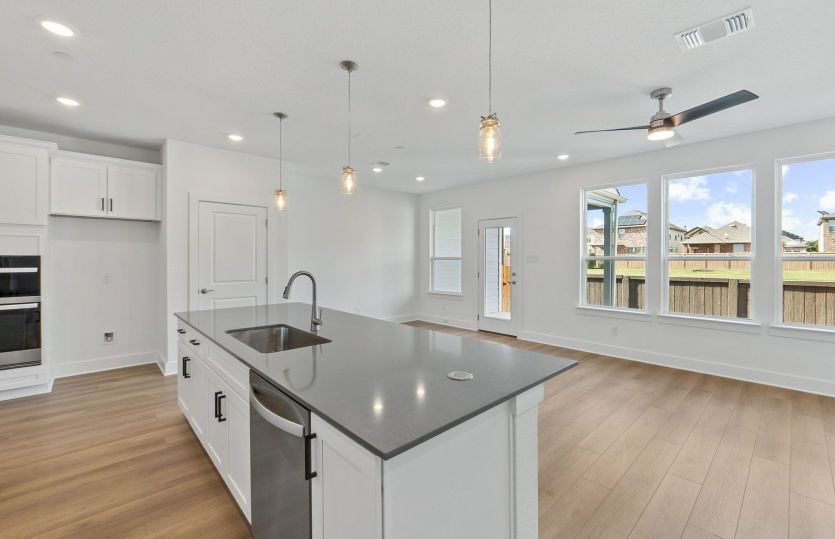 Representative Photo- Kitchen Open to Gathering Space