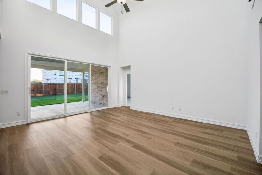 Natural light and optional sliding doors in gathering room *photos may depict options and features t
