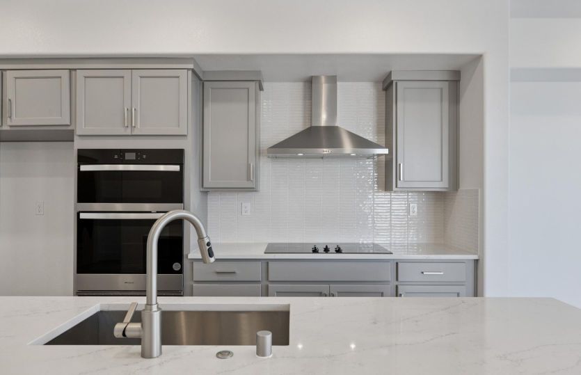 Kitchen with chef's appliance package