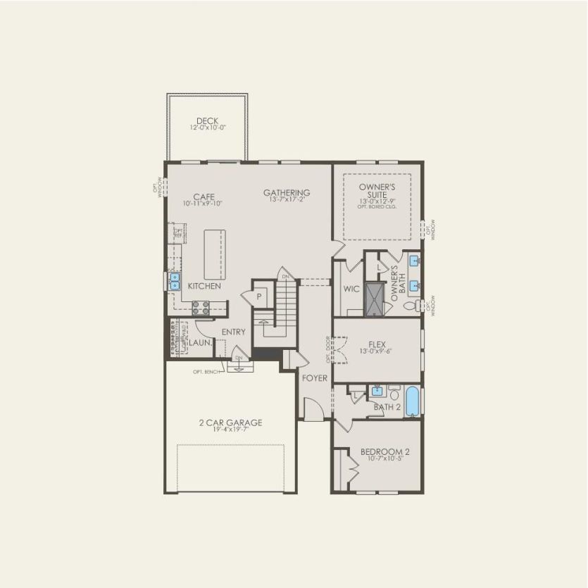 First Floor 2 br / 2 ba