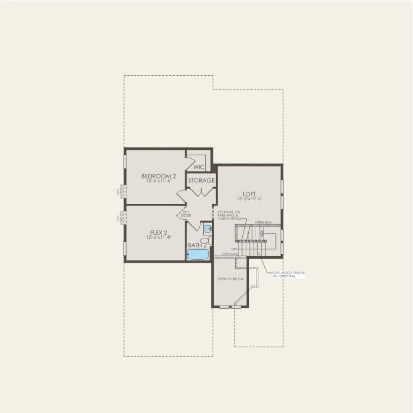 Second Floor 2 br / 2.5 ba