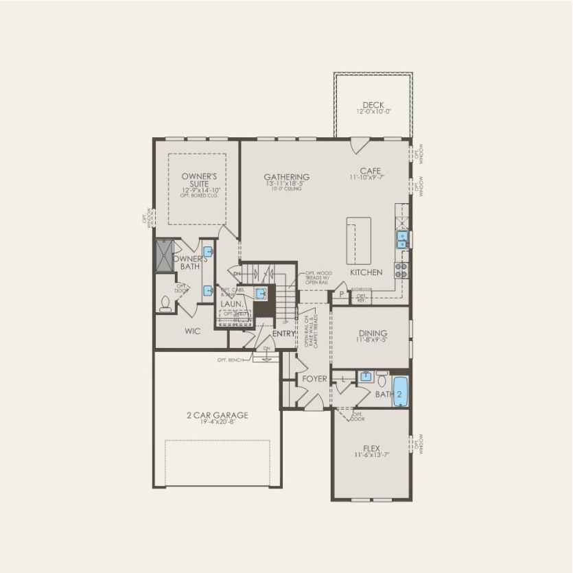 First Floor 2 br / 3 ba