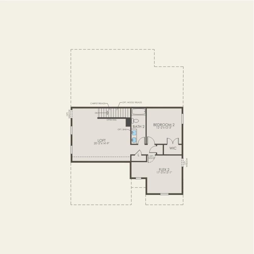 Second Floor 2 br / 2.5 ba