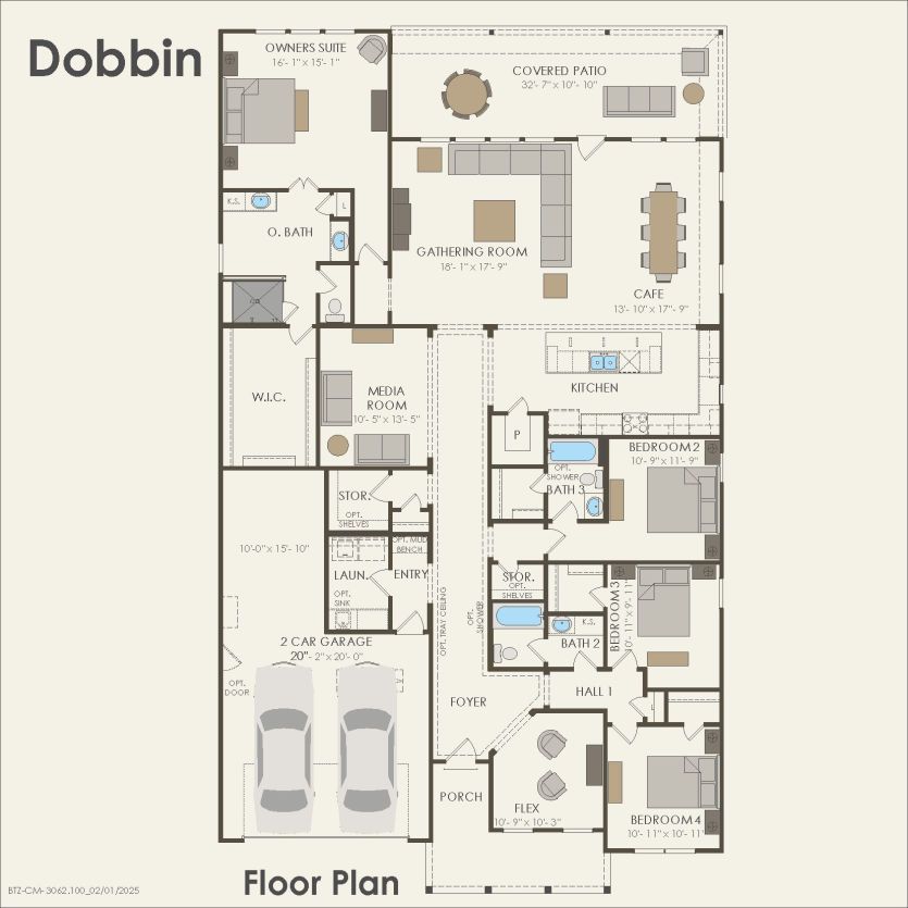 First Floor 4 br / 3 ba
