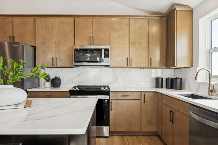 A kitchen designed for cooking, gathering, and living.