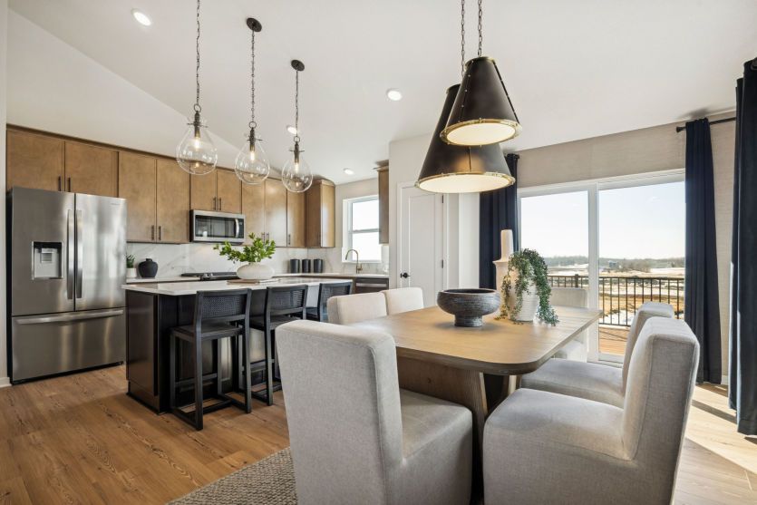 A kitchen designed for cooking, gathering, and living.