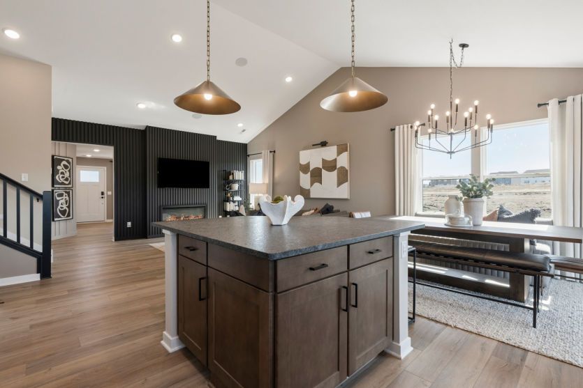 Open-concept design blending kitchen, dining, and living areas effortlessly.