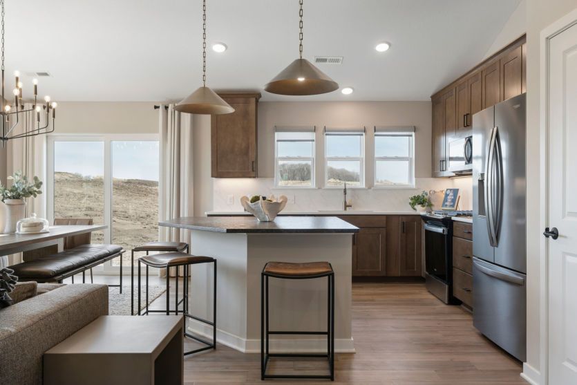 A kitchen designed for cooking, gathering, and living.