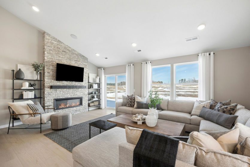Plenty of space in the main level gathering room for even the biggest family gatherings.