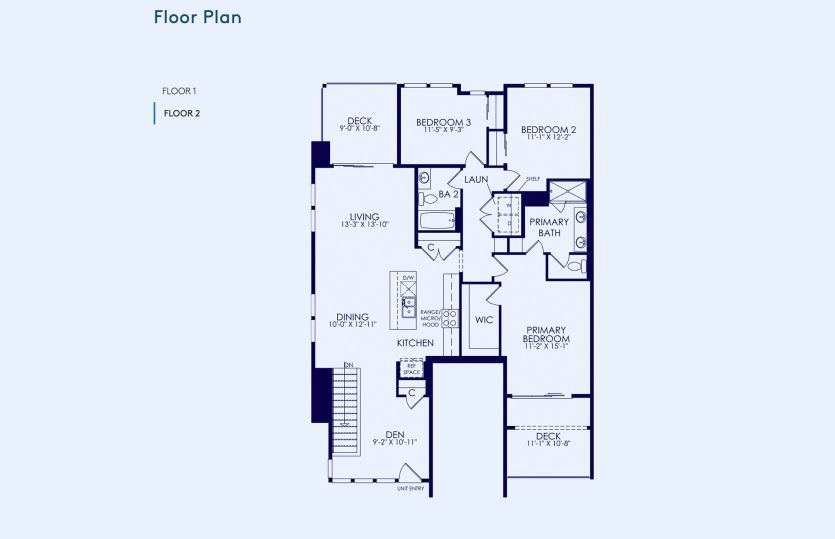 Plan B Floor Plan, Quick Move-In Home, Floor 2