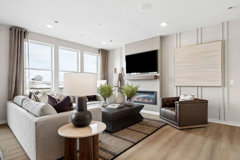 The bright and spacious gathering room, in the heart of the home.