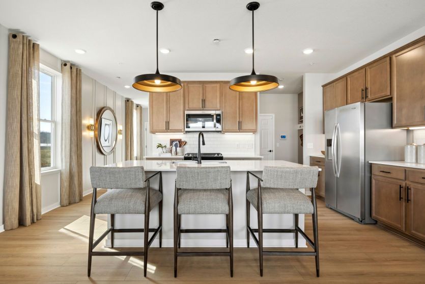 The kitchen center island.