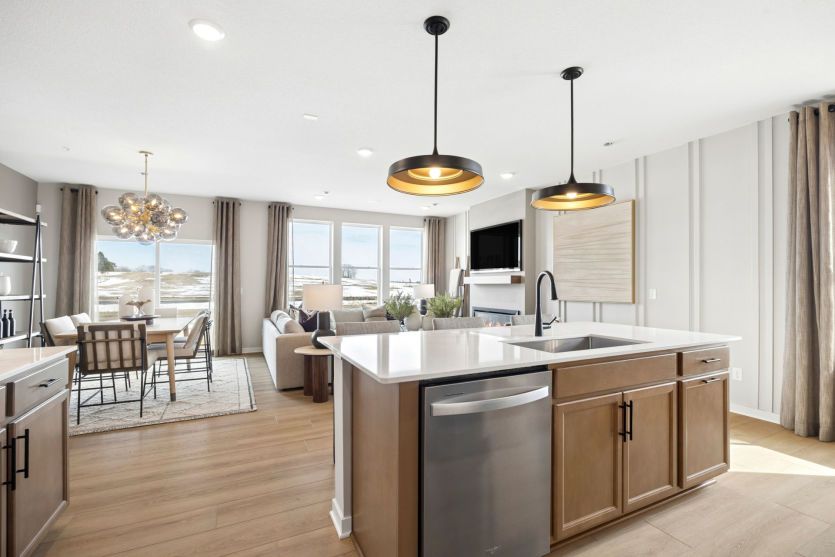 The kitchen center island.