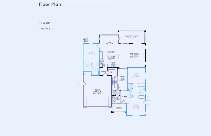 Plan 1 Floor Plan, Quick Move-In Home, Floor 1
