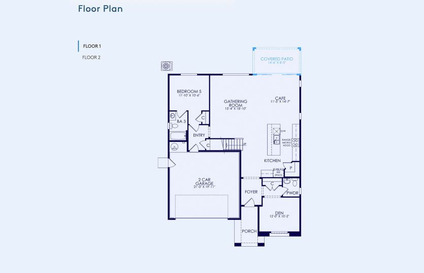 Plan 3 Floor Plan, Quick Move-In Home, Floor 1