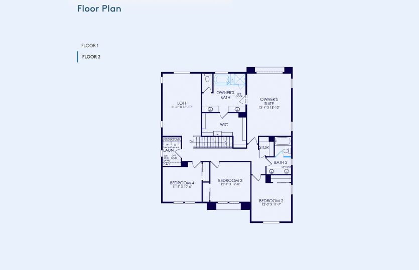 Plan 3 Floor Plan, Quick Move-In Home, Floor 2