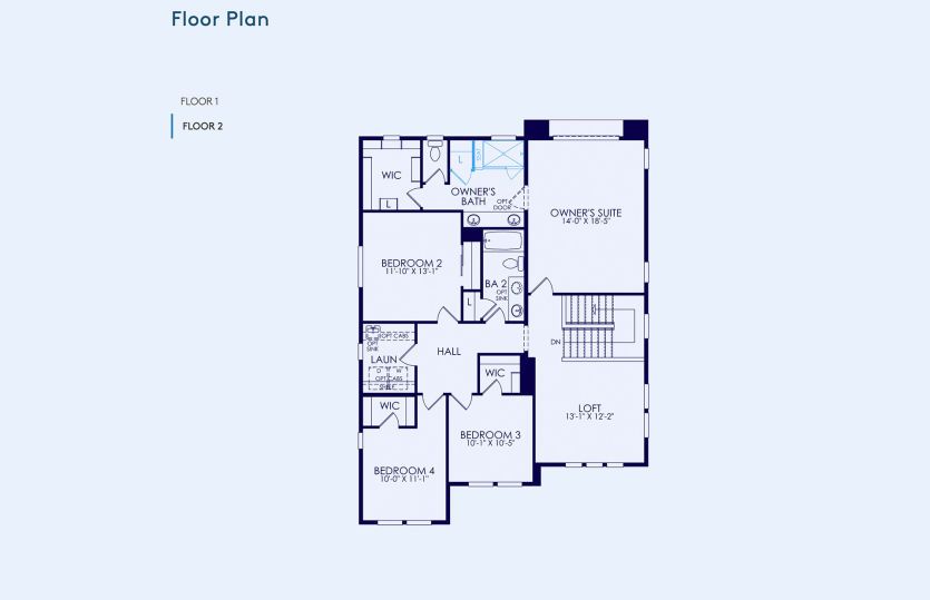 Plan 2 Floor Plan, Quick Move-In Home, Floor 2