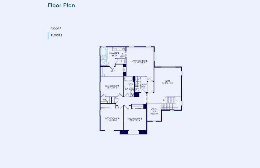 Plan 2 Floor Plan, Quick Move-In Home, Floor 2