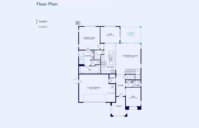 Plan 4 Floor Plan, Quick Move-In Home, Floor 1
