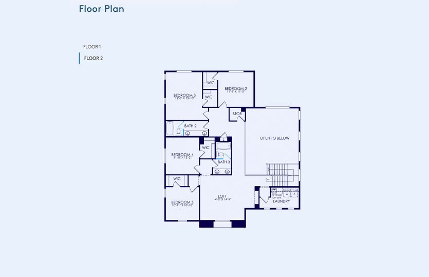 Plan 4 Floor Plan, Quick Move-In Home, Floor 2