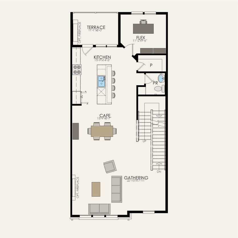 Third Floor 3 br / 2.5 ba