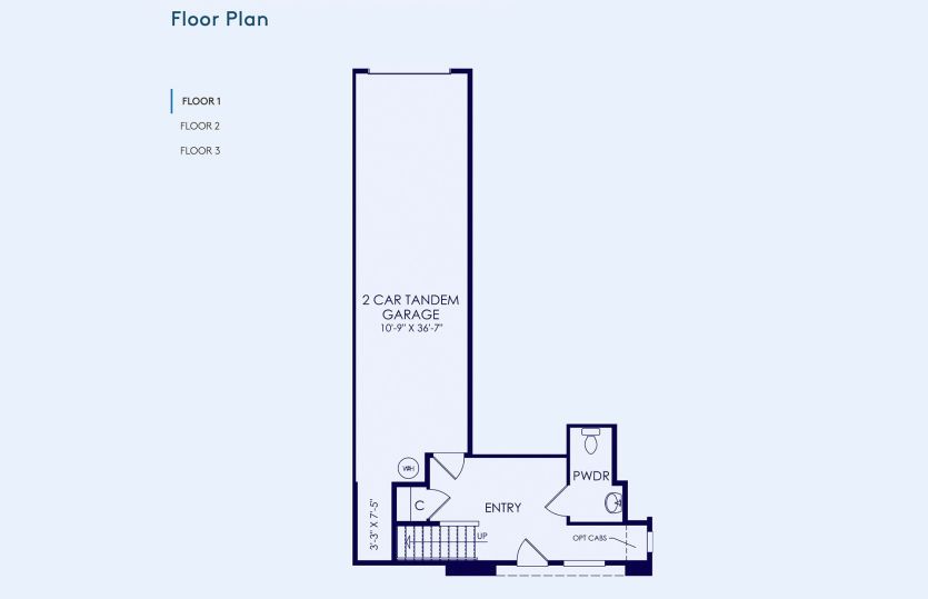Plan 2 Floor Plan, Quick Move-In Home, Floor 1