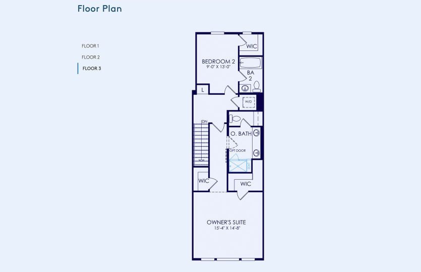 Plan 3 Floor Plan, Quick Move-In Home, Floor 3