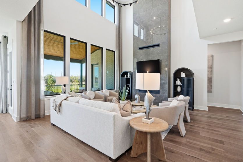 Gathering Room with Fireplace
