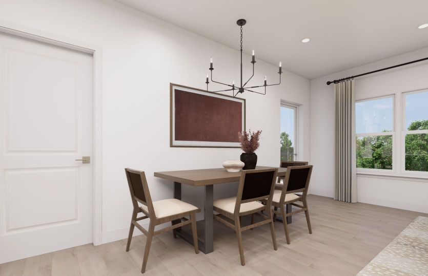 Dining Room Opens to Gathering Room