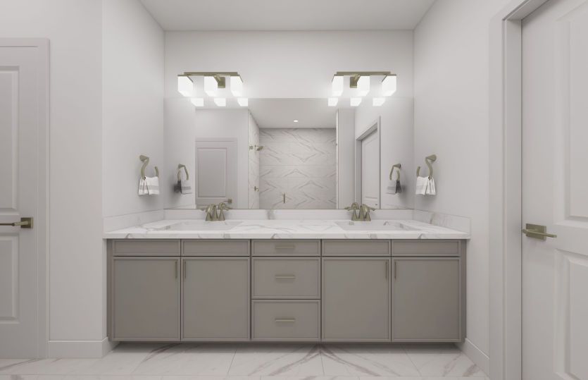 Primary Bath with Dual Basin Vanity