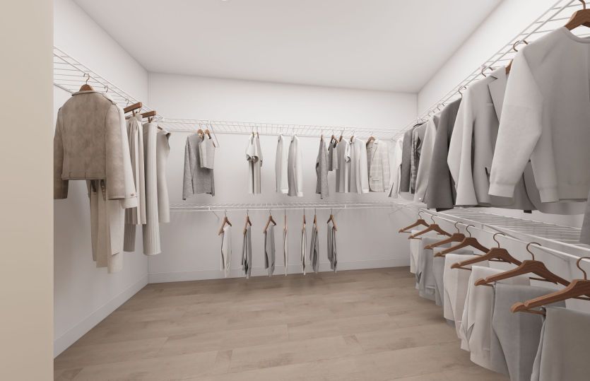 Spacious Walk-In Closet in Bedroom 2