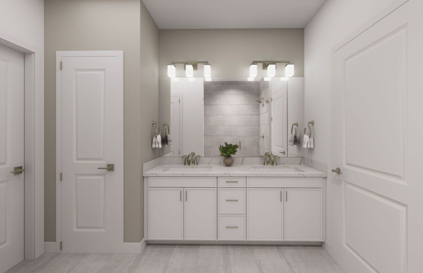 Primary Bath with Dual Basin Vanity