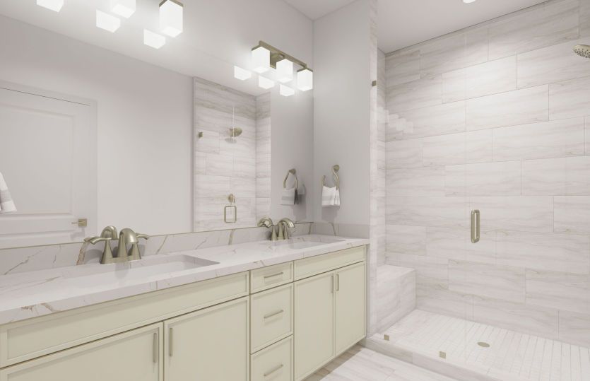 Primary Bath with Dual Basin Vanity