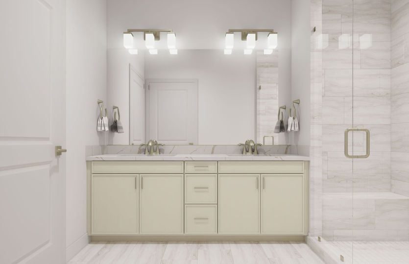 Primary Bath with Dual Basin Vanity