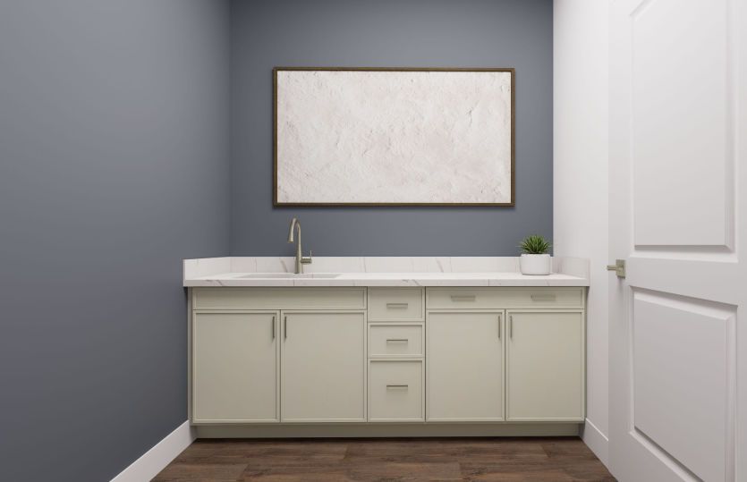Laundry Room Provides Additional Storage Space