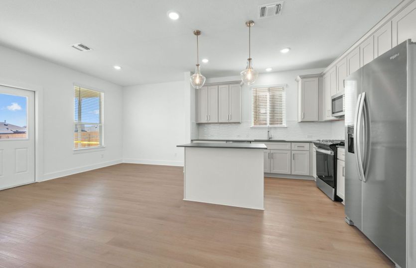 Kitchen Open to the Gathering Space
