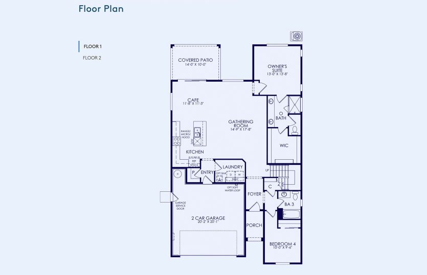 Plan 1 Floor Plan, Quick Move-In Home, Floor 1