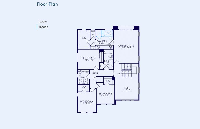 Plan 3 Floor Plan, Quick Move-In Home, Floor 2
