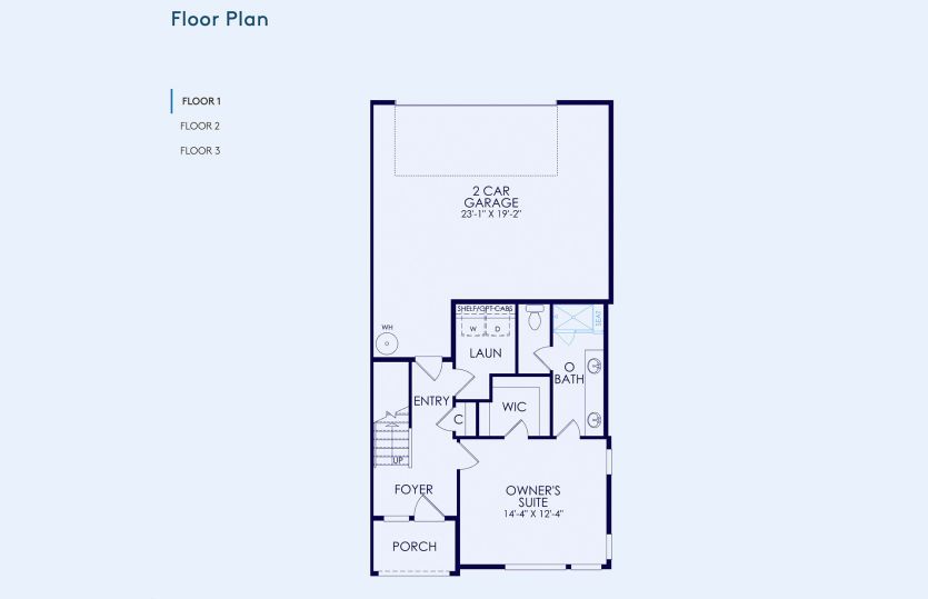 Plan 3 Floor Plan, Quick Move-In Home, Floor 1