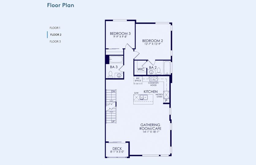 Plan 3 Floor Plan, Quick Move-In Home, Floor 2